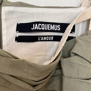 Jacquemus Green 'La Robe Foglio' Dress